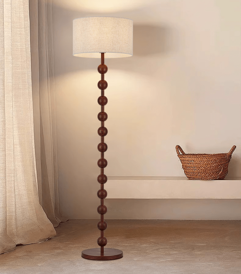 Japandi Wooden Floor Lamp Minimalist Nordic Standing Light