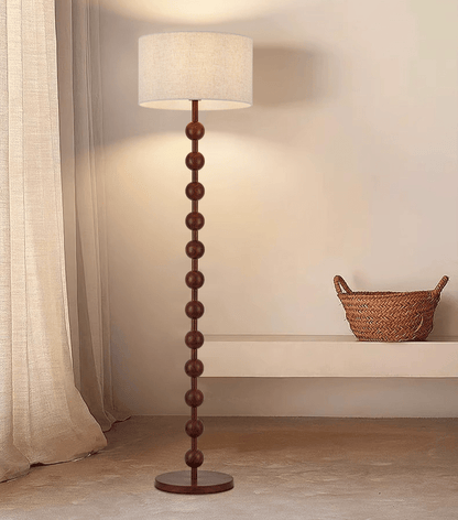 Japandi Wooden Floor Lamp Minimalist Nordic Standing Light