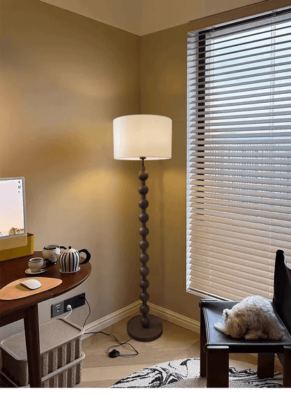 Japandi Wooden Floor Lamp Minimalist Nordic Standing Light