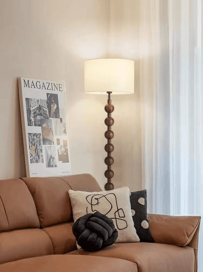 Japandi Wooden Floor Lamp Minimalist Nordic Standing Light