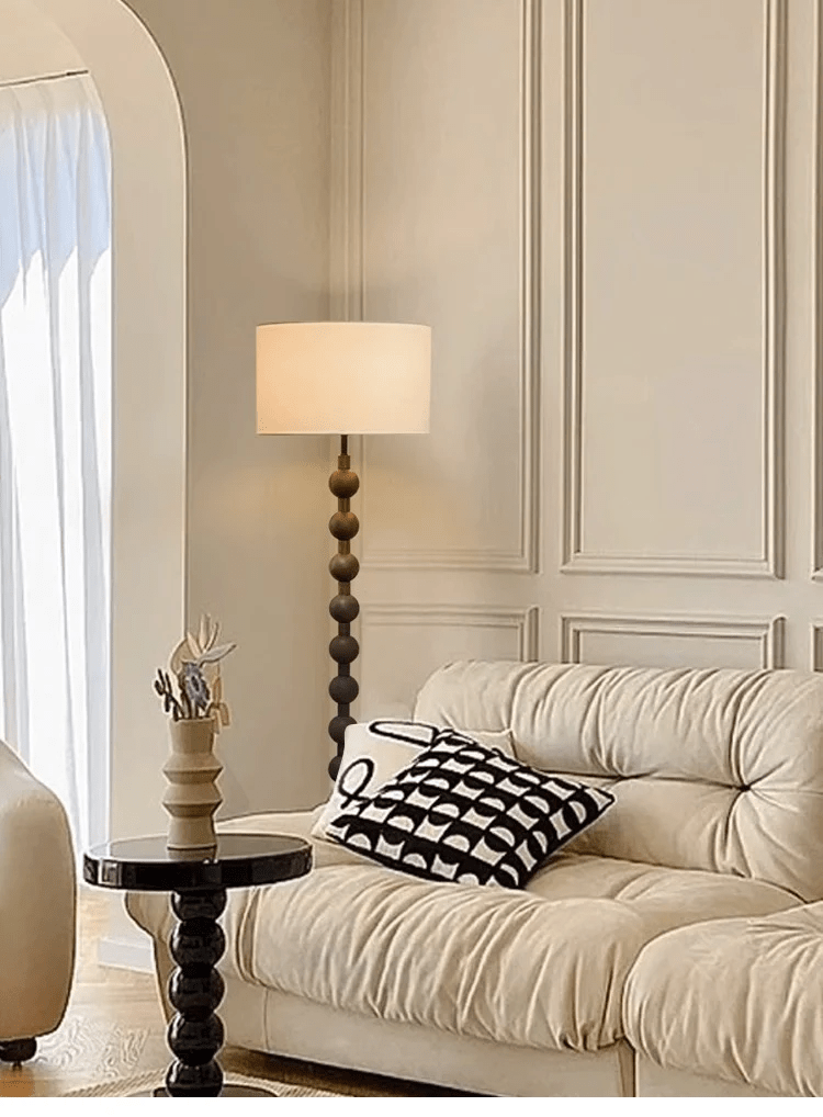 Japandi Wooden Floor Lamp Minimalist Nordic Standing Light
