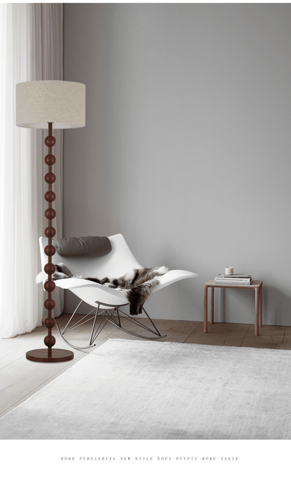 Japandi Wooden Floor Lamp Minimalist Nordic Standing Light