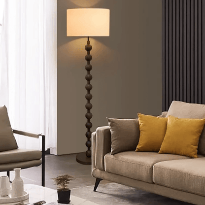 Japandi Wooden Floor Lamp Minimalist Nordic Standing Light