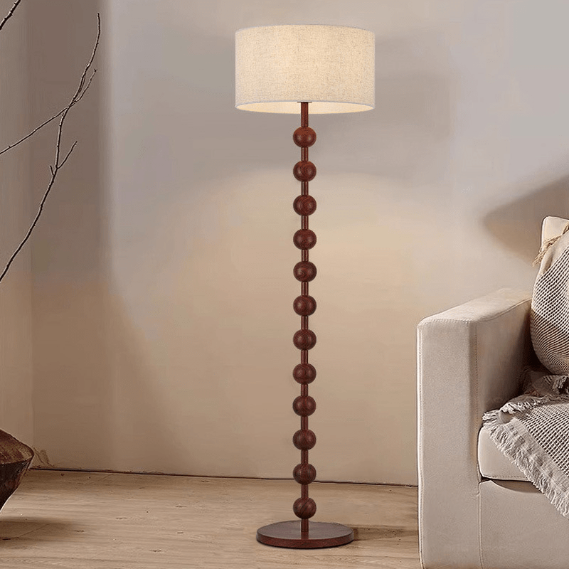 Japandi Wooden Floor Lamp Minimalist Nordic Standing Light