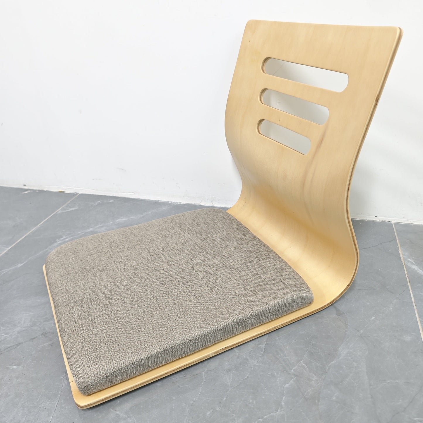 Japanese Floor Chair Tatami Cushion Seat Wooden Frame Low Seating Chair