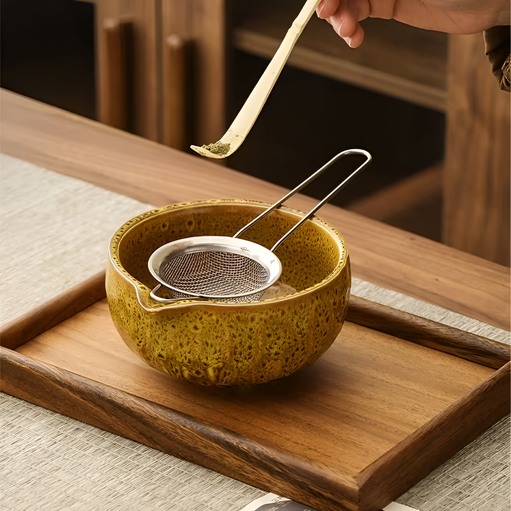 Japanese Matcha Tea Ceremony Set Ceramic Bamboo Accessories Kit