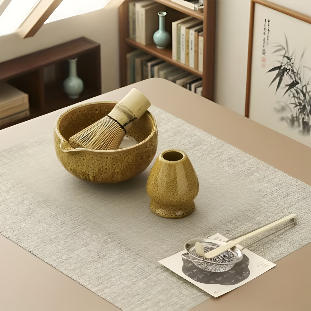 Japanese Matcha Tea Ceremony Set Ceramic Bamboo Accessories Kit