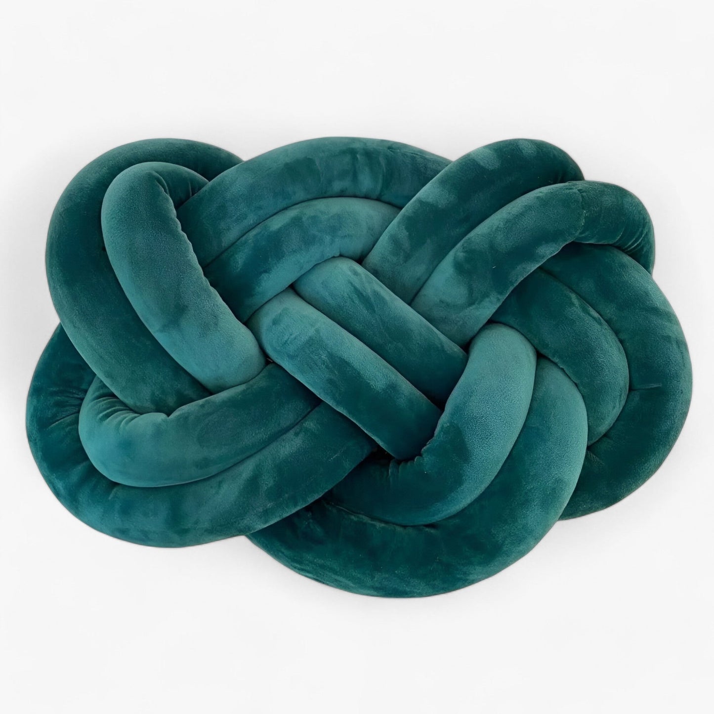 Kaylee Decorative Throw Pillow - Soft Blue Knotted Design Cushion for Living Room Decor