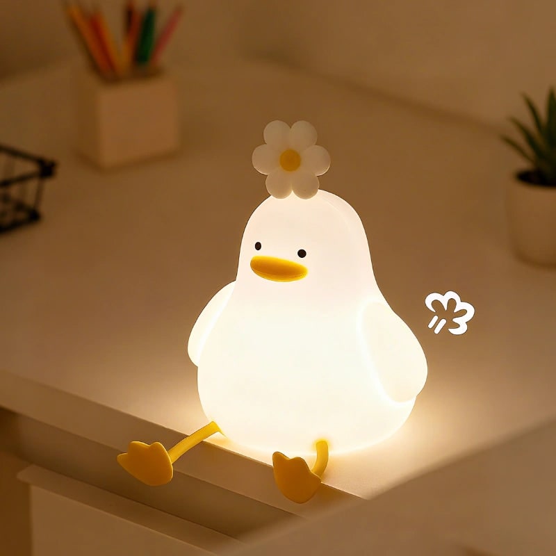 Kids Animal Night Light Rechargeable Dimmable Bedside Lamp