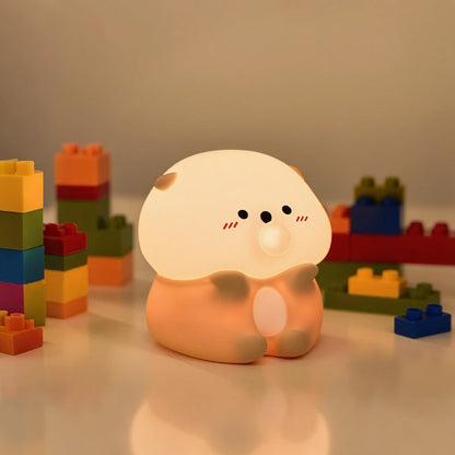 Kids Animal Night Light Rechargeable Dimmable Bedside Lamp