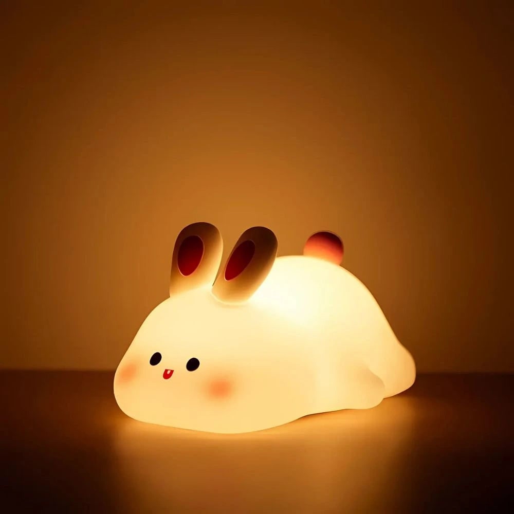 Kids Animal Night Light Rechargeable Dimmable Bedside Lamp
