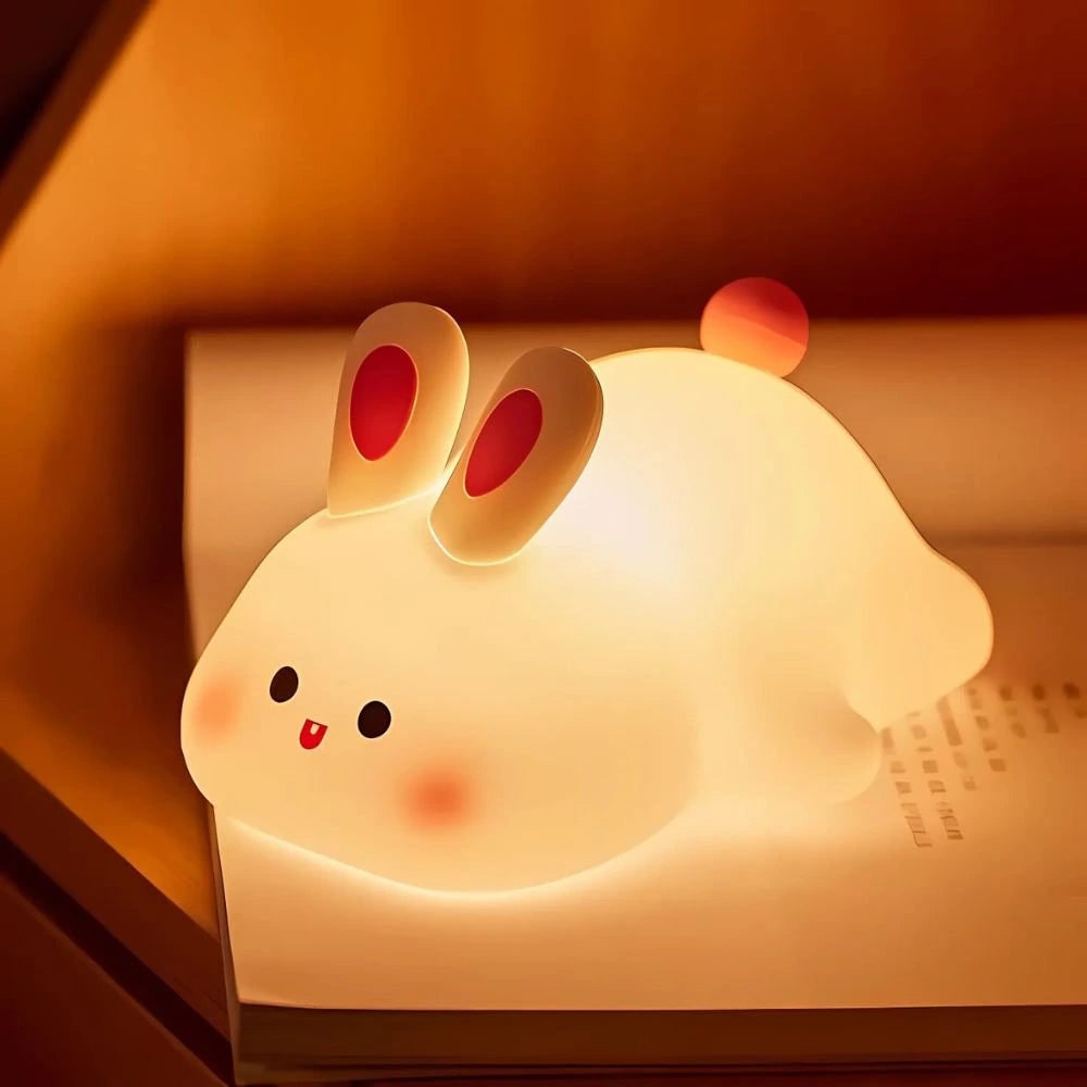 Kids Animal Night Light Rechargeable Dimmable Bedside Lamp