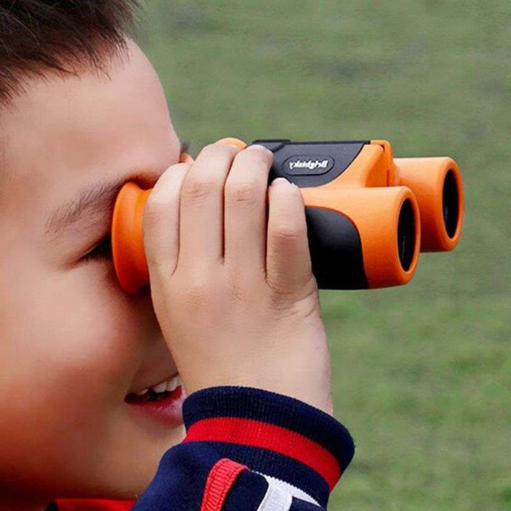 Kids Binoculars Compact Rubberized Field Glasses for Outdoor Exploration