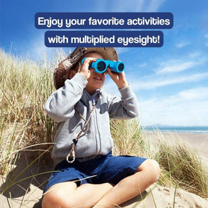 Kids Binoculars Compact Rubberized Field Glasses for Outdoor Exploration