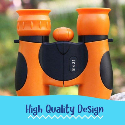 Kids Binoculars Compact Rubberized Field Glasses for Outdoor Exploration