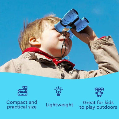 Kids Binoculars Compact Rubberized Field Glasses for Outdoor Exploration