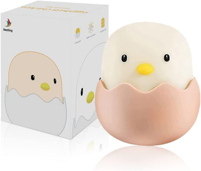 Kids Chick Night Lamp Soft LED Bedside Nursery Light