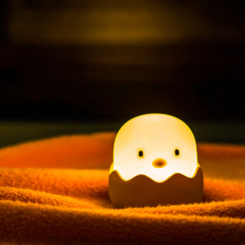 Kids Chick Night Lamp Soft LED Bedside Nursery Light