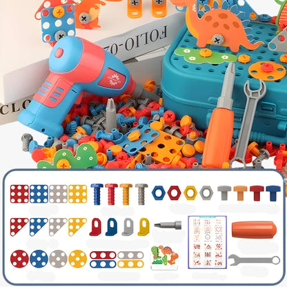 Kids Construction Drill Set Educational Building Toy Kit