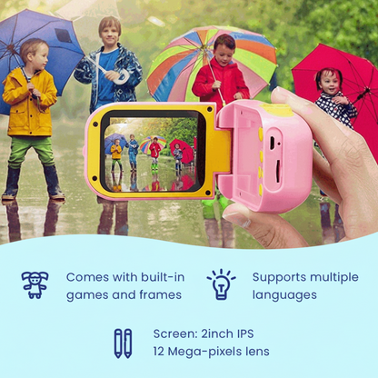 Kids Digital Camera with Photo Video Filters Rechargeable Educational Toy