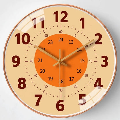 Kids Educational Learning Clock Colorful Wall Time Teaching Tool