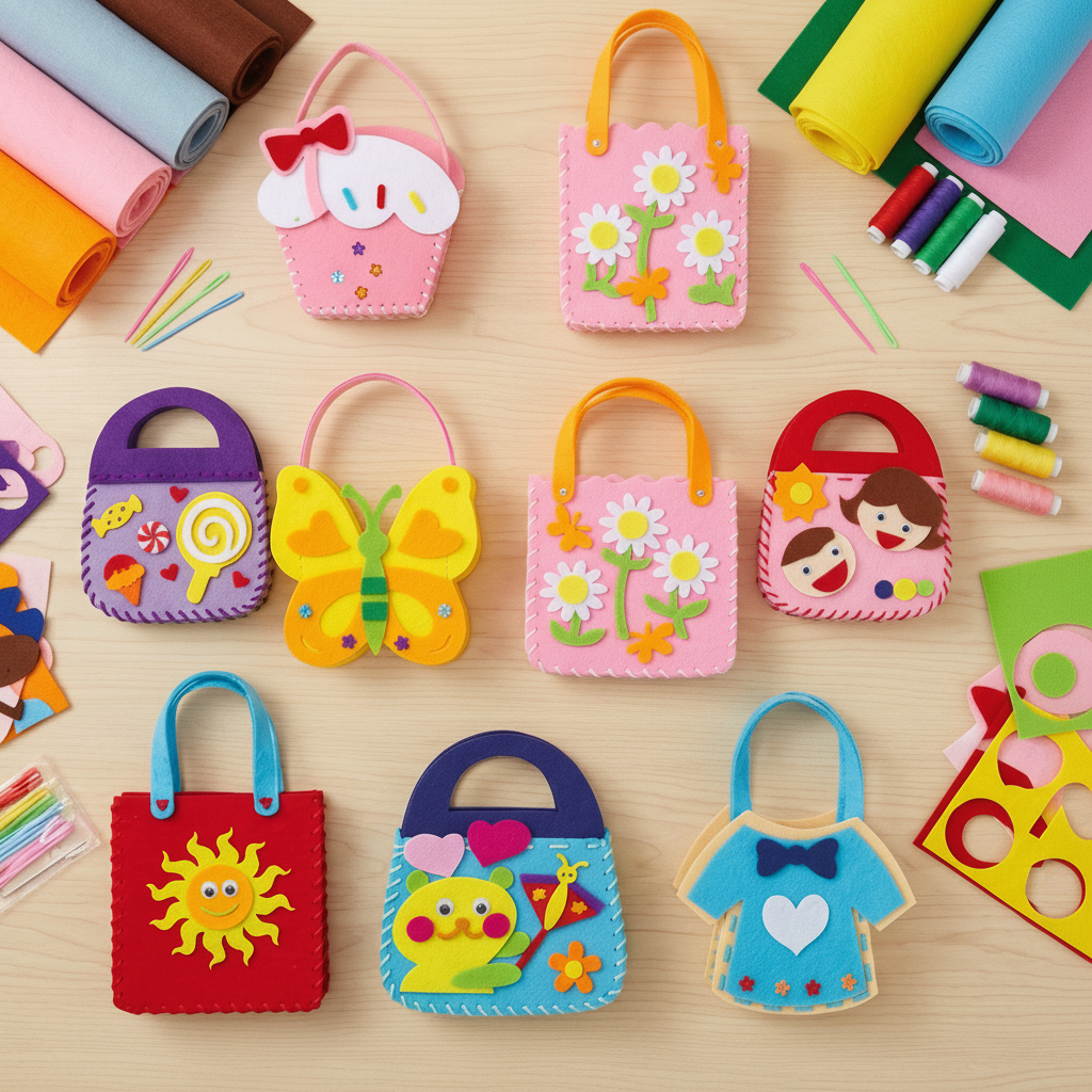 Kids Felt Sewing Craft Kit for Creative DIY Projects