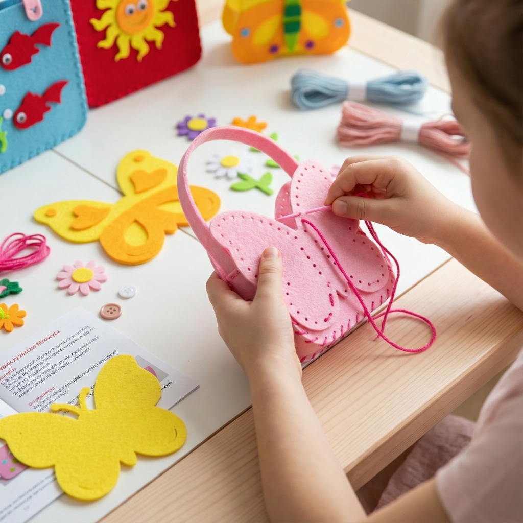 Kids Felt Sewing Craft Kit for Creative DIY Projects