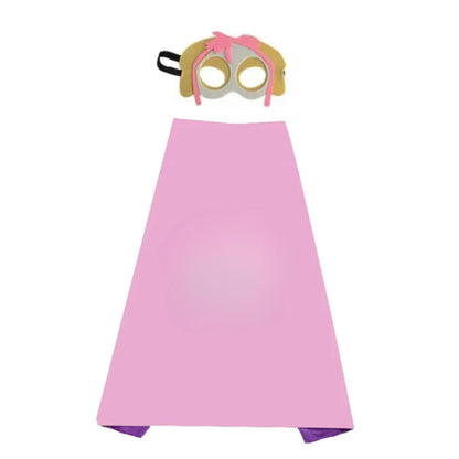 Kids Halloween Cape and Mask Costume Set Lightweight Dress Up Outfit