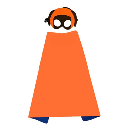 Kids Halloween Cape and Mask Costume Set Lightweight Dress Up Outfit