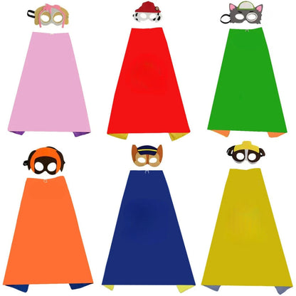 Kids Halloween Cape and Mask Costume Set Lightweight Dress Up Outfit