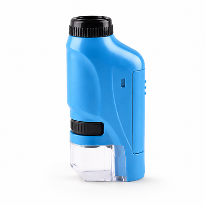 Kids Handheld Pocket Microscope with LED Light for Portable Educational Exploration