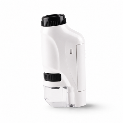 Kids Handheld Pocket Microscope with LED Light for Portable Educational Exploration
