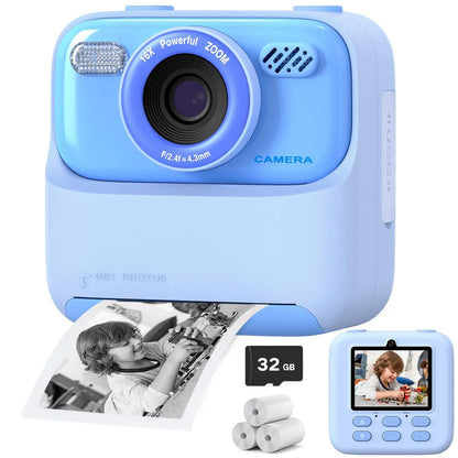 Kids Instant Print Camera HD Selfie Digital Camera