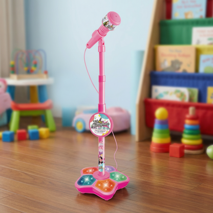 Kids Karaoke Microphone Set with Adjustable Stand Music Toy