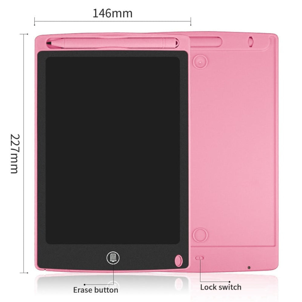 Kids LCD Drawing Tablet Reusable Writing Board with Stylus Pen