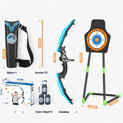 Kids Outdoor Archery Bow Set Target Practice Adventure Toy