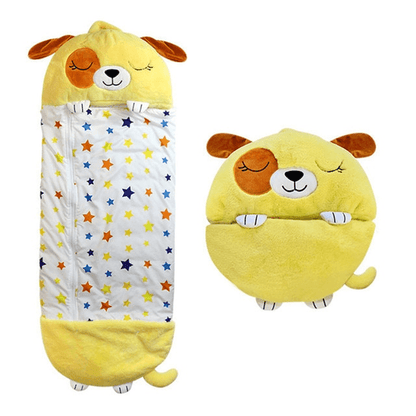 Kids Plush Sleeping Bag Pillow Convertible Nap Bag
