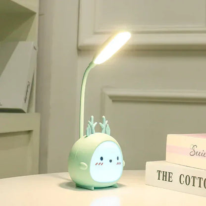Kids Reading Lamp USB Rechargeable Cartoon Night Light