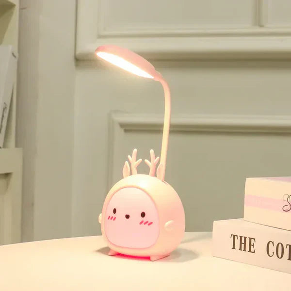 Kids Reading Lamp USB Rechargeable Cartoon Night Light