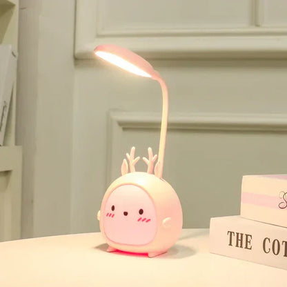 Kids Reading Lamp USB Rechargeable Cartoon Night Light