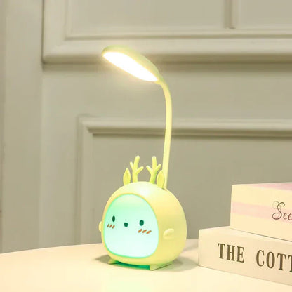 Kids Reading Lamp USB Rechargeable Cartoon Night Light