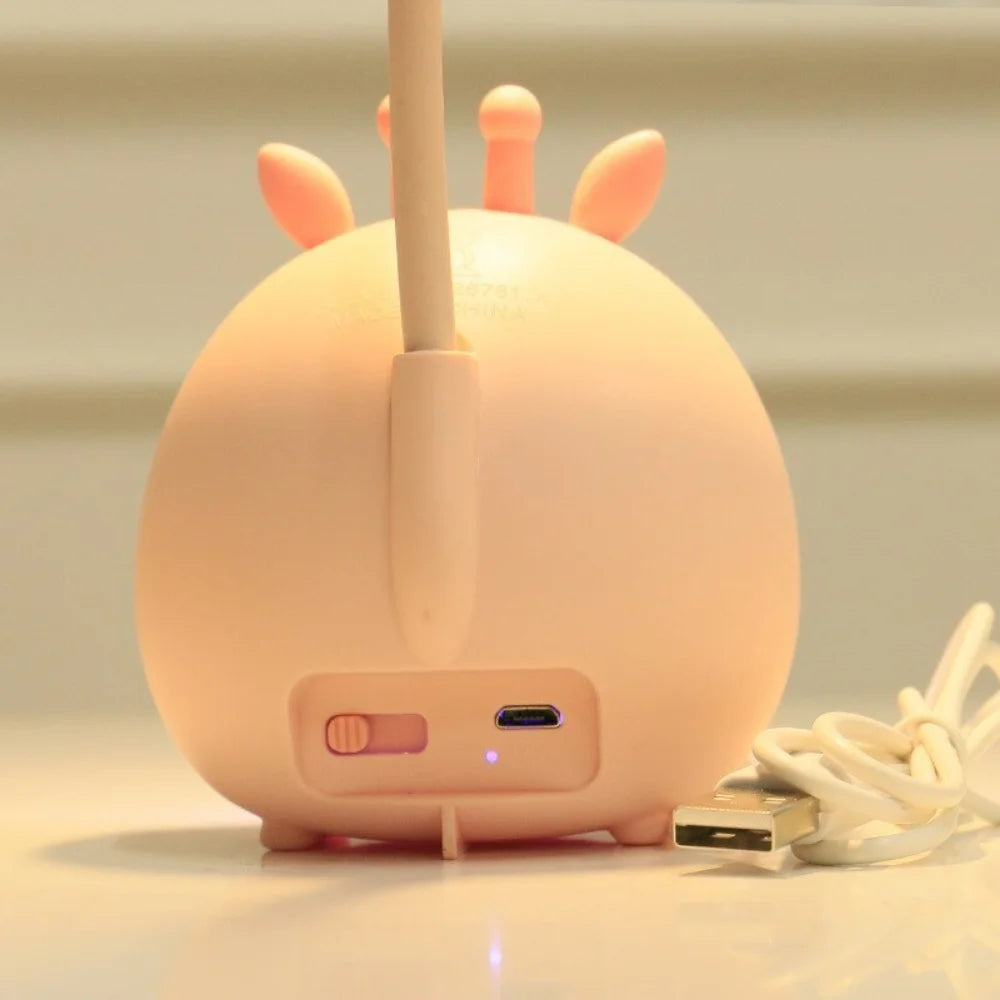 Kids Reading Lamp USB Rechargeable Cartoon Night Light