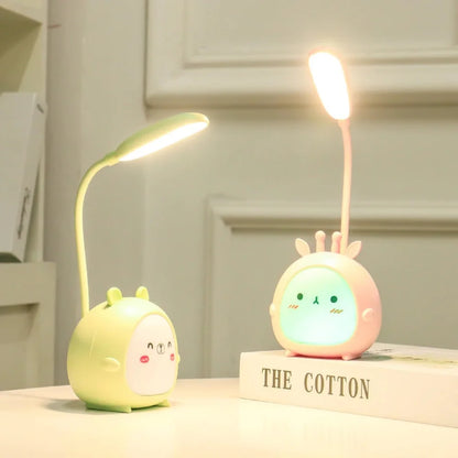 Kids Reading Lamp USB Rechargeable Cartoon Night Light