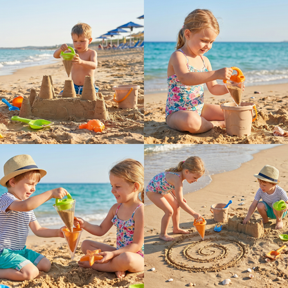 Kids Sand Funnel Beach Toy for Creative Building and Water Play