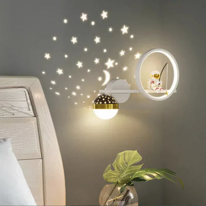 Kids Wall Lamp Soft Warm LED Night Light Childrens Bedroom Wall Light Decorative