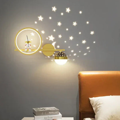 Kids Wall Lamp Warm LED Night Light for Bedroom and Nursery