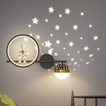 Kids Wall Lamp Warm LED Night Light for Bedroom and Nursery