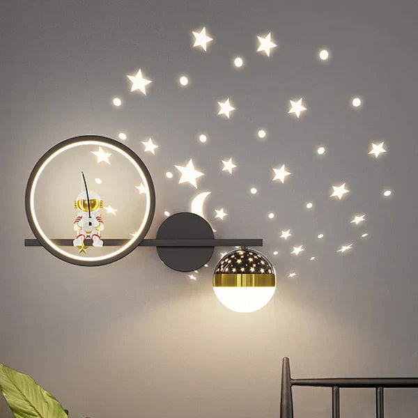 Kids Wall Lamp Warm LED Night Light for Bedroom and Nursery