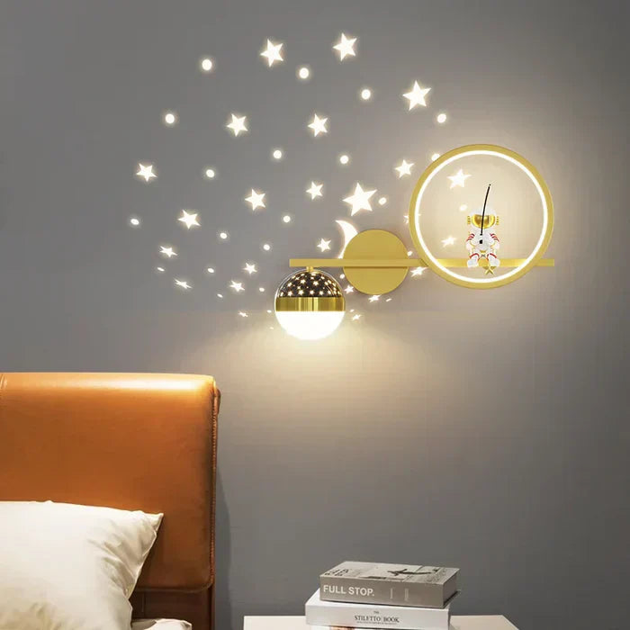 Kids Wall Lamp Warm LED Night Light for Bedroom and Nursery