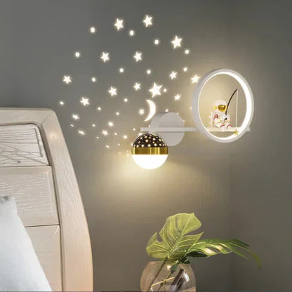 Kids Wall Lamp Warm LED Night Light for Bedroom and Nursery
